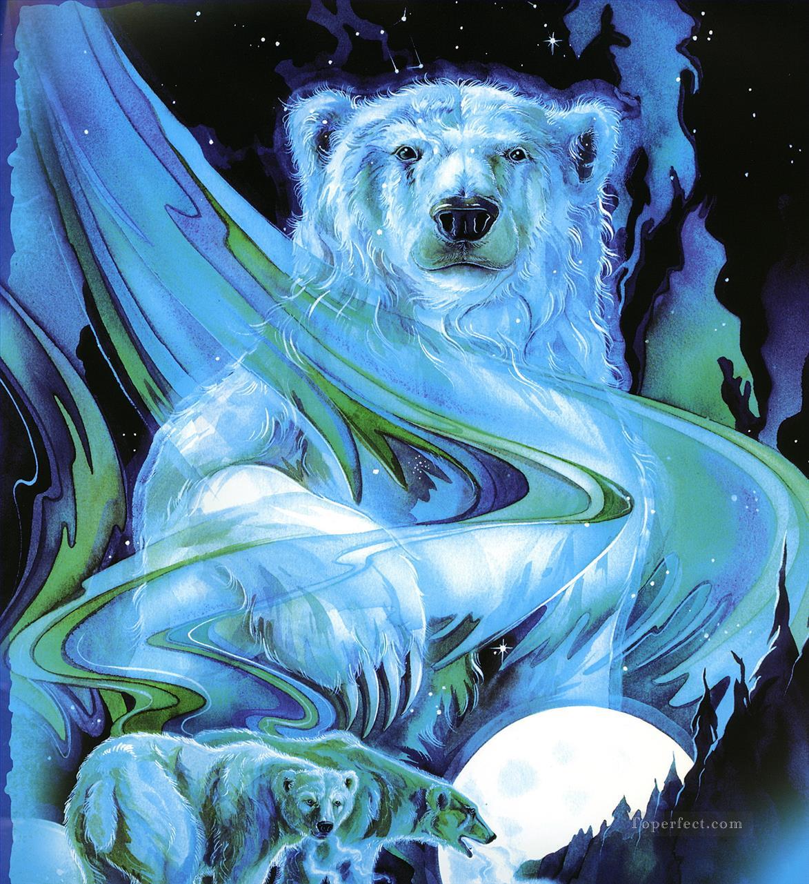 ursa major polar bear Fantasy Oil Paintings